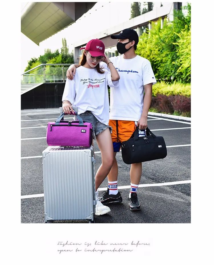 High Quality Women's Travel Bag Men's Outdoor Sports Luggage Handbag Weekend Trip Duffel Bag Female Shoulder Crossbody Bags Pack