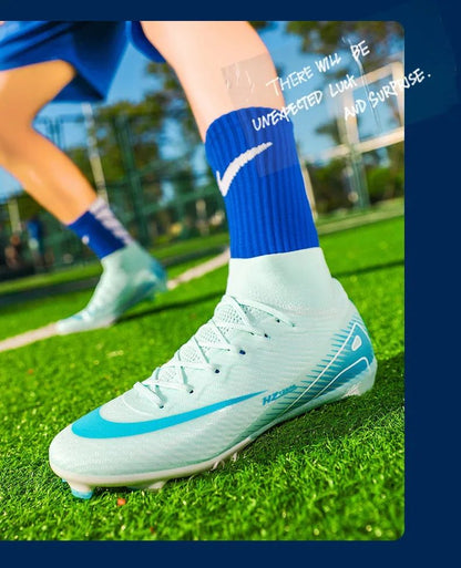 Men Soccer Shoes Society Professional Soccer Cleats Adult Fast Turf Training Football Shoes Outdoor Futsal Football Field Boots