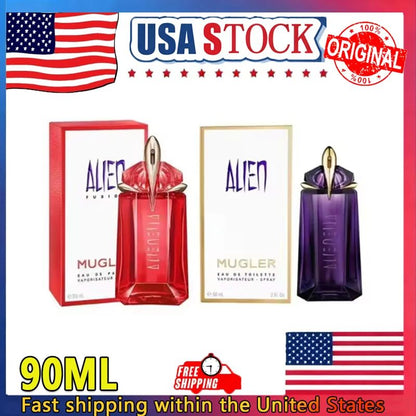 90ML Mugler Alien - Eau De Parfum - Women's Perfume - Floral & Woody - With Jasmine, Wood, and Amber - Long Lasting Fragrance