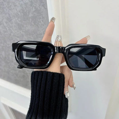 Luxurious Rectangle Sunglasses Women Men Fashion Brand Designer Casual Sun Glasses Female Male Plastic Outdoor Eyewear