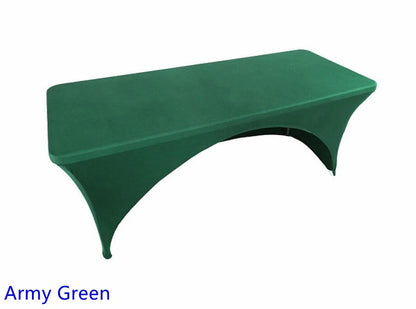 Wedding Spandex Table Cloth Cover Rectangular One Side Open Hotel Banquet Birthday Party Show Decoration Nice Look Design