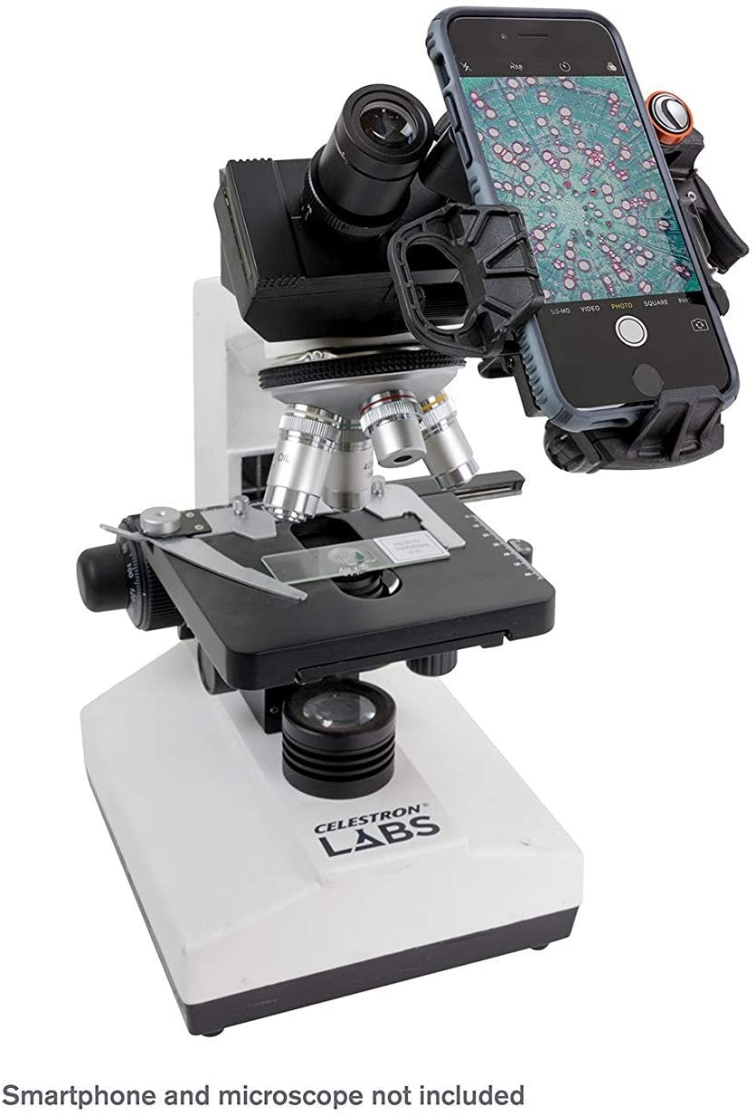 Adaptador universal para smartphone Celestron NexYZ de 3 eixos adequado para telescópios astronômicos, binóculos, microscópios e miras.
