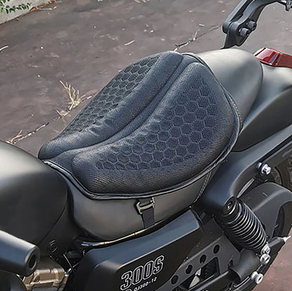 Almofada de Assento de Moto Antiderrapante Inflável 3D para Moto Almofada de Ar para Alívio de Pressão Acessórios de Moto