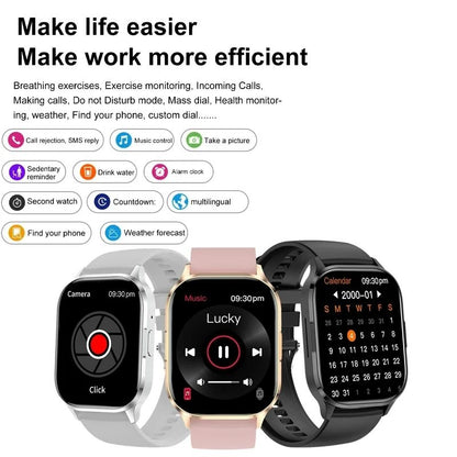 Smartwatch Ultrafino Masculino Feminino Tela Sempre Ativa Pulseira Esportiva Chamada Bluetooth Fashion Smartwatch Saúde Mostrador Personalizado