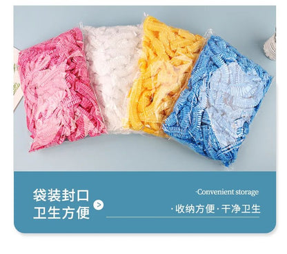 Toucas de Banho Descartáveis Acessórios para Sauna Transparentes e à Prova d'Água Toucas Descartáveis para Cabelo Produtos de Banheiro para Casa
