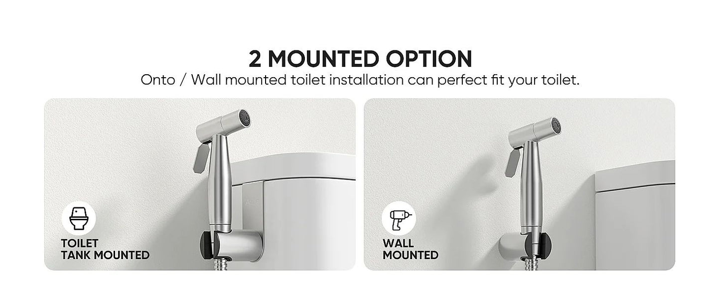 Handheld Bidet Toilet Sprayer Jet Kit Stainless Steel Shattaf Sprayer Kit Bathroom Personal Hygiene