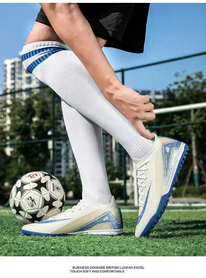 Men Professional Training Football Boots Ultralight Soccer Shoes Unisex Wholesale Women Breathable Drop Shipping Indoor Futsal