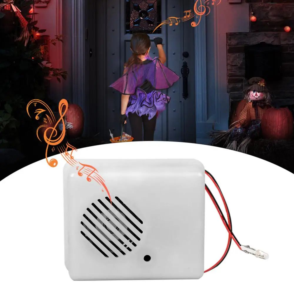 Sound Sensor Halloween Scream Speaker Horror Screaming Tricky Voice-activated Props Scary Sound Sensor For Party Decoration