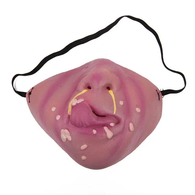 Half Face Clown Mask Creative Adult Latex Masks Cosplay Props Humorous Elastic Band Funny Halloween Horrible Party Decoration