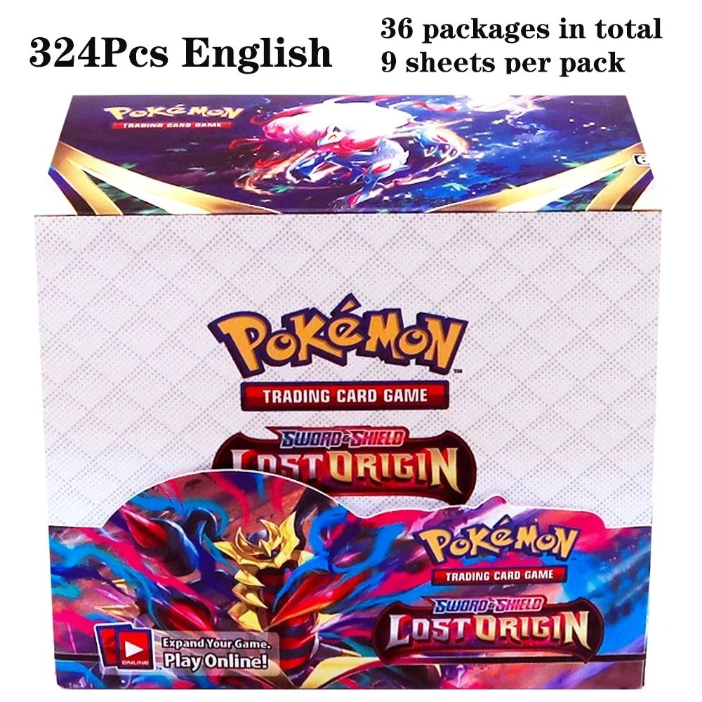 324 pçs/caixa Pokémon TCG: Sol e Lua, Escuridão Incendiada, 36 Pacotes, Caixa de Booster, Jogo de Cartas Pokémon, Brinquedos Colecionáveis, Jogo de Tabuleiro Prismático