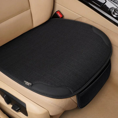 Car Seat Cover for Front Rear Universal Flax Car Seat Cushion Protector Pad Mat Non Slide Auto Four Season Pad Auto Interior