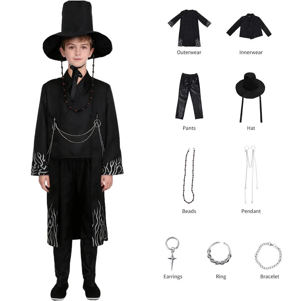 Movie Saja Boys Role Play Props Party Cosplay Set for K-POP Boys Jinu Halloween Party Cosplay Comic Exhibition Costume Outfit