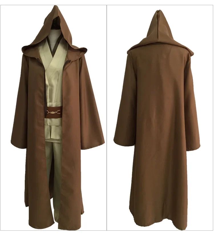 Jedi Knight Star Cosplay Anakin Skywalker Costume Replica Rob Cloak Anime Halloween Party Outfits Clothes Plus Size