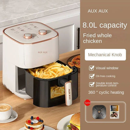 220V AUX Air Fryer and Oven Combo: Multifunctional, Fully Automatic, No Oil Technology, Easy-to-clean AF