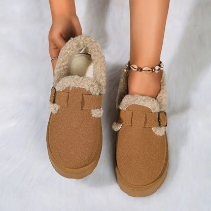 2024 New Winter Flat Shoes Women's Snow Boots Plush Warm Winter Thick Fashion  Women's Boots