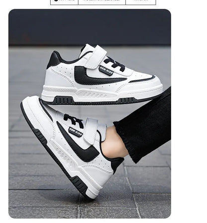 Spring and Autumn Running Sneakers for Kids Non-slip Shoes for Boys Sneakers Leather Kids Tennis Hugh Fashion Mesh Kids Shoes