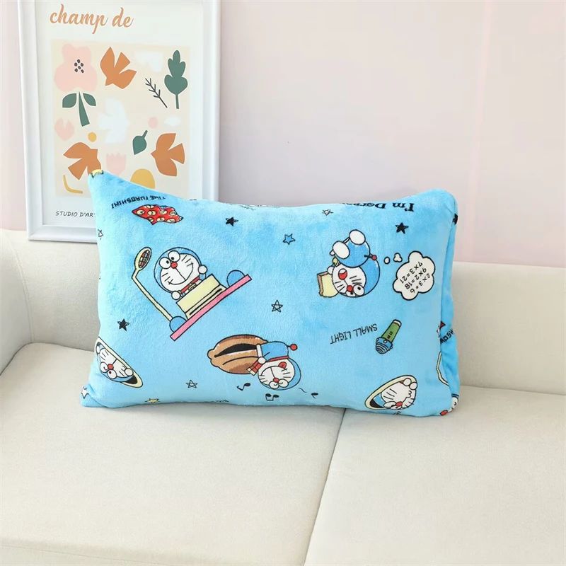 Desenho Animado Doraemon Cobertor de Flanela Macio Confortável Manta para Dormir Estilo Japonês Cobertor para Soneca Colcha para Quarto Menina Crianças