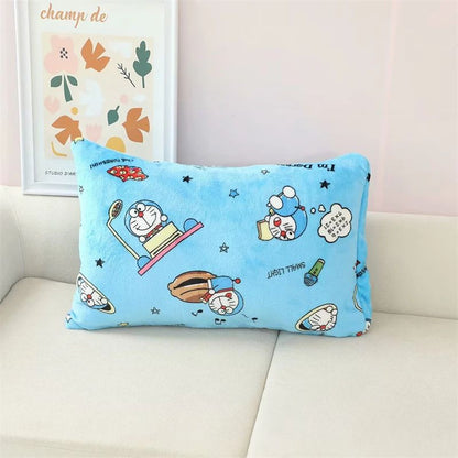 Desenho Animado Doraemon Cobertor de Flanela Macio Confortável Manta para Dormir Estilo Japonês Cobertor para Soneca Colcha para Quarto Menina Crianças