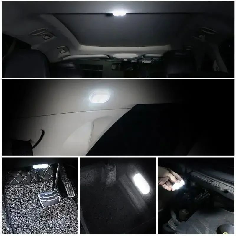 Mini Luminária de Leitura com Sensor de Toque - Luz de Teto Automotiva e Luminária de Ambiente com Carregamento USB