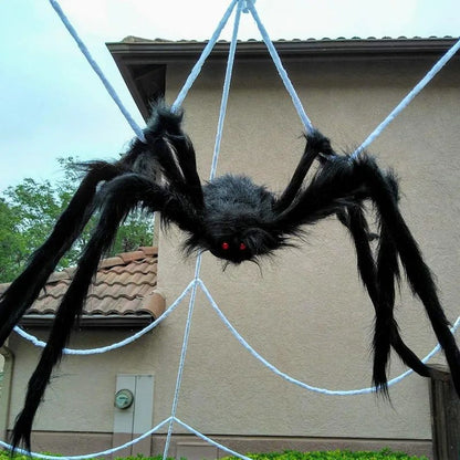 Halloween Spider Decoration Realistic Super Plush Spider Scary Indoor Home Scream Party Outdoor Garden Yard Decoration Supplies