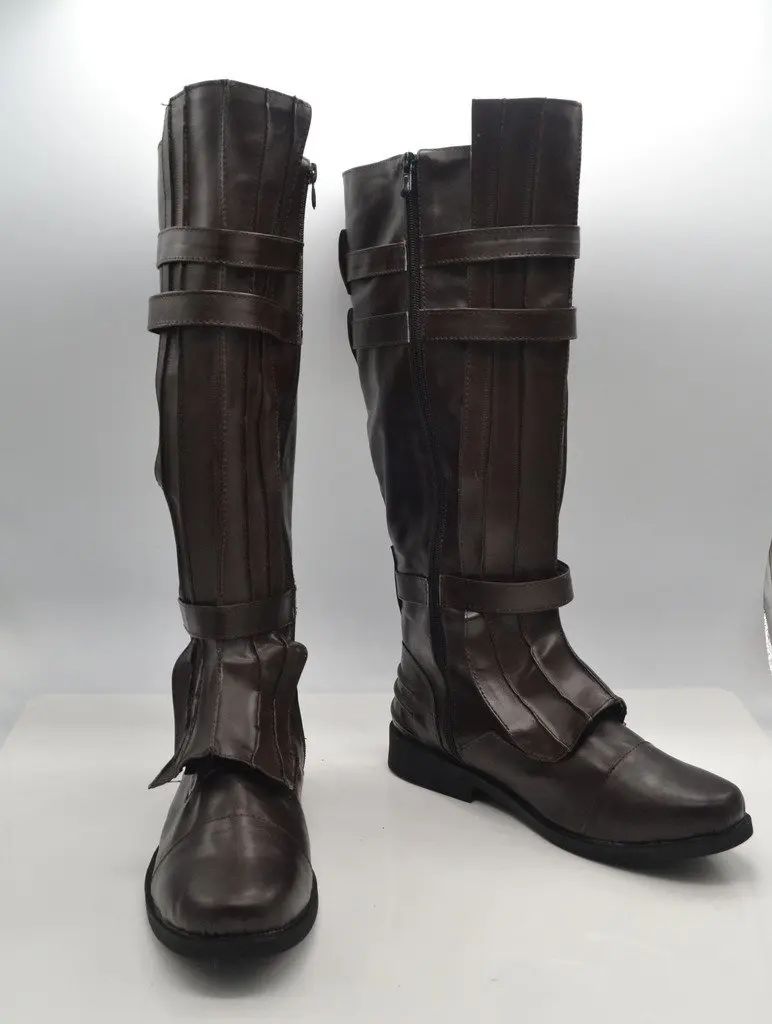 Darth Vader Anakin Skywalker Cosplay Shoes Brown Boots Custom Made