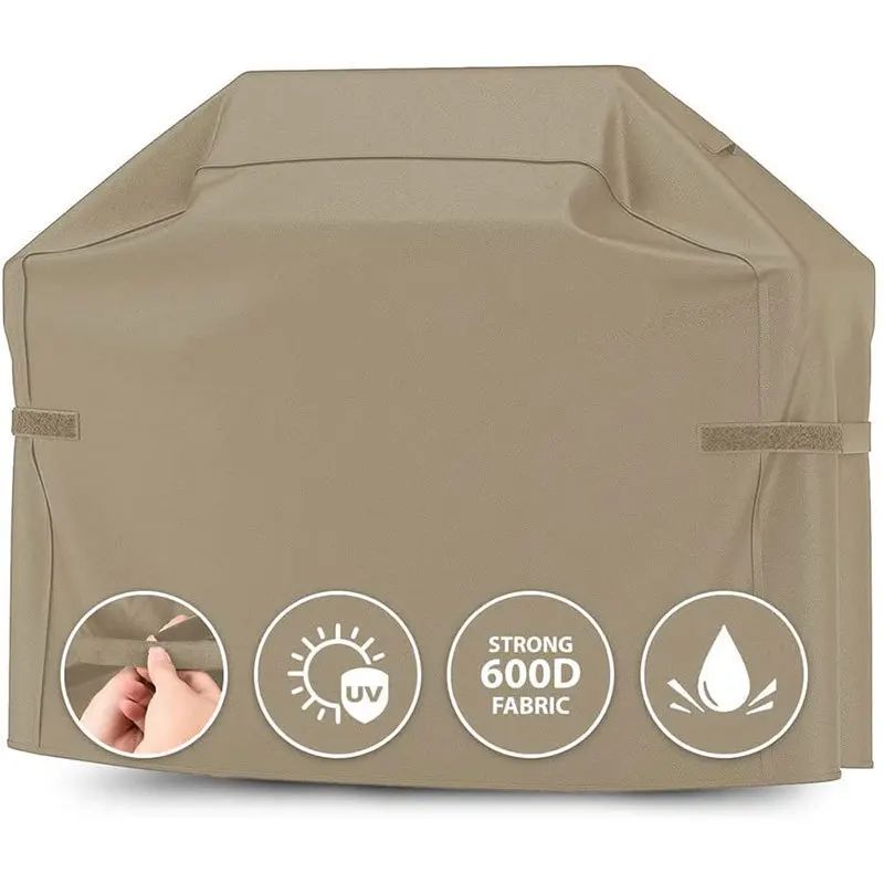 Heavy Duty Bbq Grill Cover For Outdoor Grill Waterproof Weather Resistant Uv & Fade Resistant With Velcro Straps Gas Grill Cover