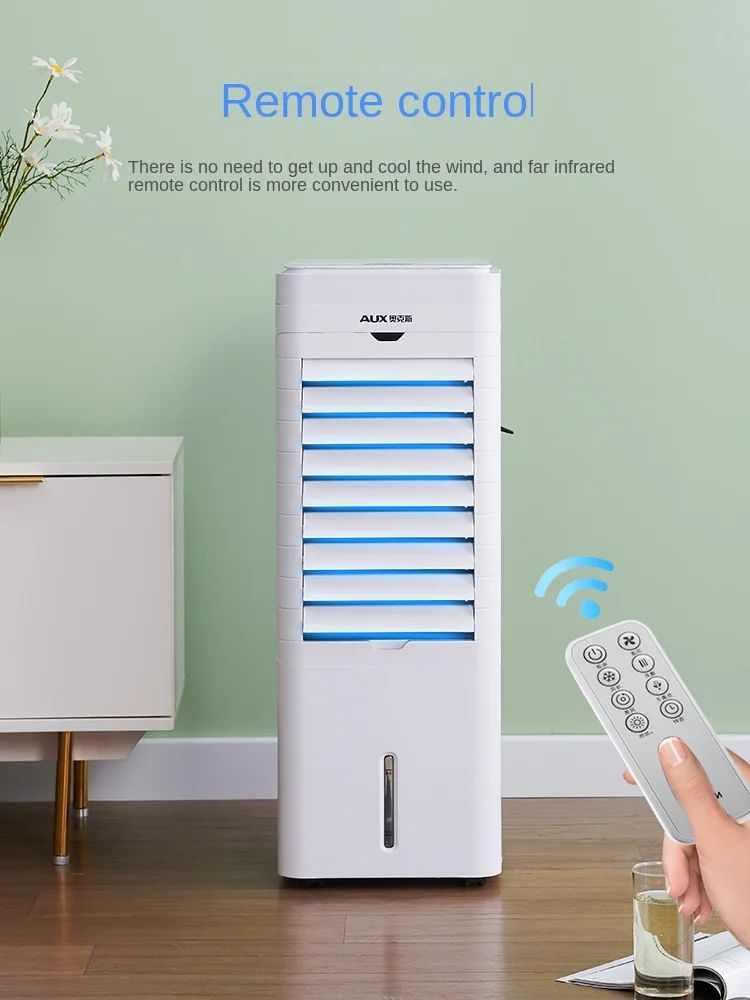 Ventilador de Ar Condicionado Portátil AUX Inovador 220V, Ventilador de Ar Frio de Uso Duplo com Funções de Aquecimento e Resfriamento A