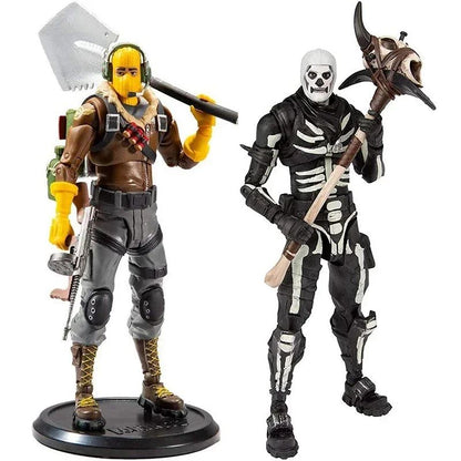 Fortnite Raptor Black Knight Skull Trooper Boneco de Ação Premium Modelo de Figuras de Jogo Modelos Decoração de Quarto Boneca Brinquedos Presente para Crianças