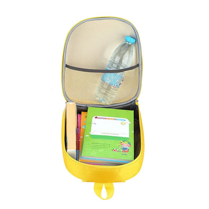 Bolsa Mochila Escolar Infantil 3D Fofa de Desenho Animado Ônibus Meninas Meninos