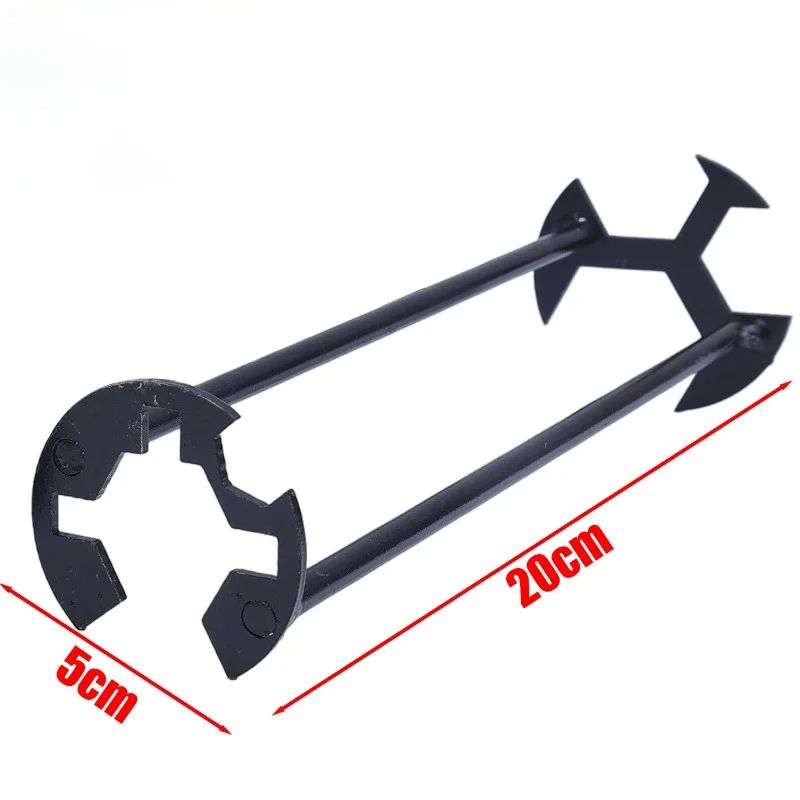 Chave de Pia 5 em 1 Multifuncional Aço Carbono para Torneiras Chave de Tubulação de Encanamento Kit de Reparo de Pia de Banheiro Cozinha Ferramentas de Hardware