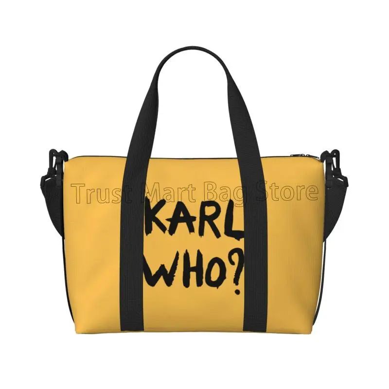 Karl Who Travel Duffel Bag Foldable Lightweight Waterproof Weekender Overnight Bags with Shoulder Strap Sports Gym Travel Bag