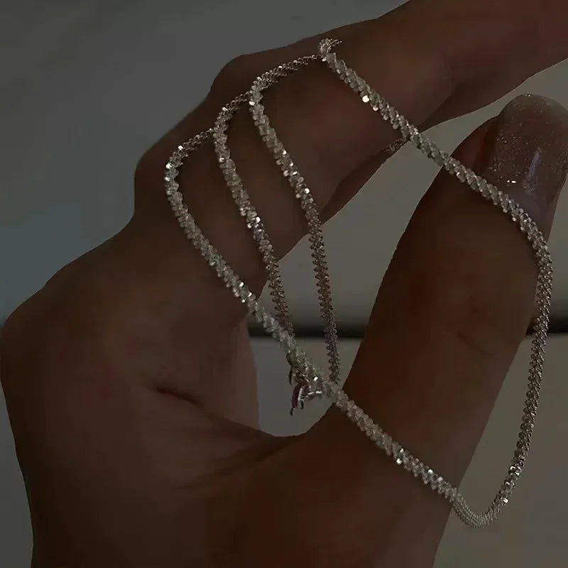 Colares de Aço Inoxidável Preto Exquisito Minimalista Pingente Quadrado Gargantilha Correntes Colar da Moda para Mulheres Presentes de Joalheria para Festas