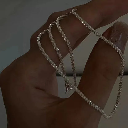 Colares de Aço Inoxidável Preto Exquisito Minimalista Pingente Quadrado Gargantilha Correntes Colar da Moda para Mulheres Presentes de Joalheria para Festas