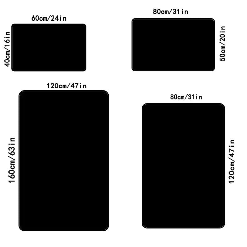 Nordic Style  Area Rug Abstract Geometric Carpet Non-Slip Washable Carpet for Living Room Bedroom and Home Decor Floor Mat