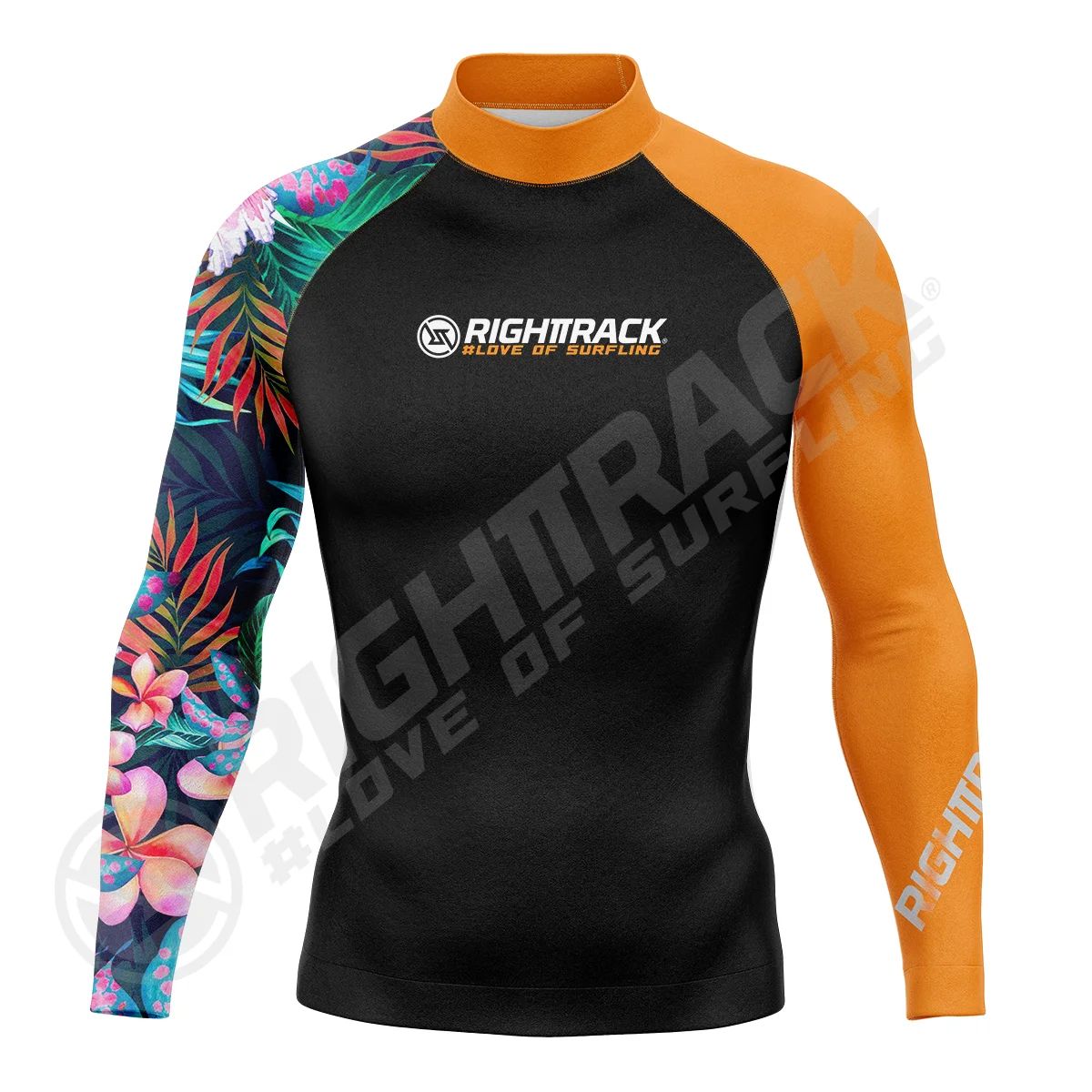 New Men's Surfing Shirt Lycra Rashguard Surf Sportswear Beach Sunscreen UV Protection Swimwear UPF50  RIGHTTRACK Clothes