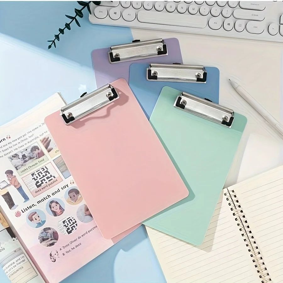 Simple A5 Bill Clipboard Memo Pad Clip Board Loose-leaf Notebook File Writing Pad Clamps Paper Holder Office School Supplies