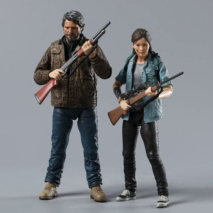 NECA The Last of Us 2: Pacote Duplo de Bonecos de Ação Ultimate Joel e Ellie para Coleção - Presente Brinquedo