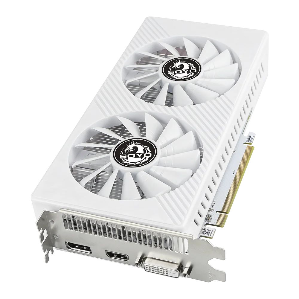 Placa Gráfica SOYO Nova AMD Radeon RX580 8G GDDR5 Memória 256Bit PCIE3.0x16 Placas GPU para Jogos para Computadores de Mesa RX580