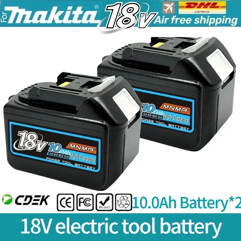 6AH 8AH 10AH 12AH Para bateria Makita 18V Ferramentas Elétricas Substituição Li-ion LXT BL1840 BL1850 para chave de fenda 18V com BMS