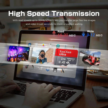 Original 128GB1TB large capacity flash memory card 512GB Class10 high-speed SD card suitable for devices such as Mac/PC/cameras·