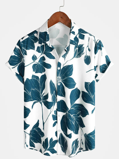 Men Casual Floral Button Short Sleeve Holiday Cool Beach Shirt Hawaiian Fashion Shirt Camicia Uomo Camisas Hawaianas Divertidas