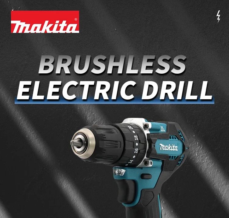 Parafusadeira/Furadeira sem fio Makita DDF487 18V 10mm 410W Potência Máxima Parafusadeira Elétrica Recarregável para Casa/Oficina (Sem Bateria)