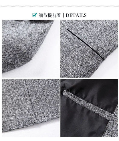 Blazers Fashion Business Everything Trend British Style Casual Slimming Solid Color Wedding Work Four Season Style Male  Blazer