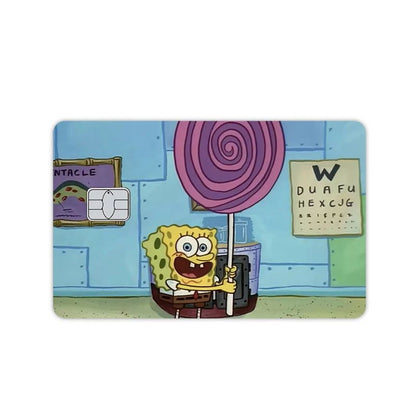 Bob Esponja Crachá Adesivo DIY Decore Exquisito Cartão de Banco Casal Estudante Material Escolar Decalques Patch Documentos Presente de Aniversário
