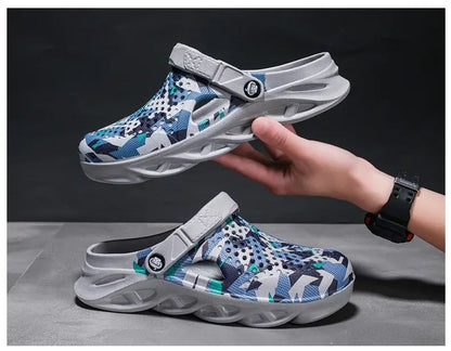 Flat Sandals Men Shoes EVA Slippers Garden Platform Sandals Man Summer Sandals New Male Sneakers Outdoor Home Clogs