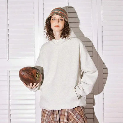 Beige Cotton Pokemon Hoodie Set with Lucario Character Back Print and Sleeve Text Design Long Sleeve Casual Outfit Unisex