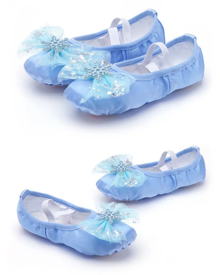 Lovely Princess Dance Soft Soled Ballet Shoe Children Girls Cat Claw Chinese Ballerina Exercises Shoes