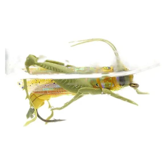 Isca de pesca biônica de inseto gafanhoto artificial isca dura Crankbait Swimbaits artificiais para baixo, carpa, pique, apetrechos de pesca