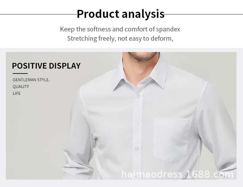 Iron-Free Long Sleeve Silk Smooth Drapey Wedding Shirt for Men Summer Business Formal Wine Red Large Size Men's Clothing