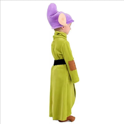 Dopey Cosplay The Seven Dwarfs Boys Bodysuit Hat Suit Halloween Cosplay Costume Party Anime Snow White Dopey